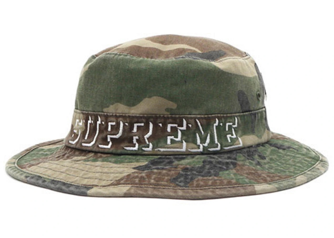 Supreme Twill Boonie Hat Woodland Camo