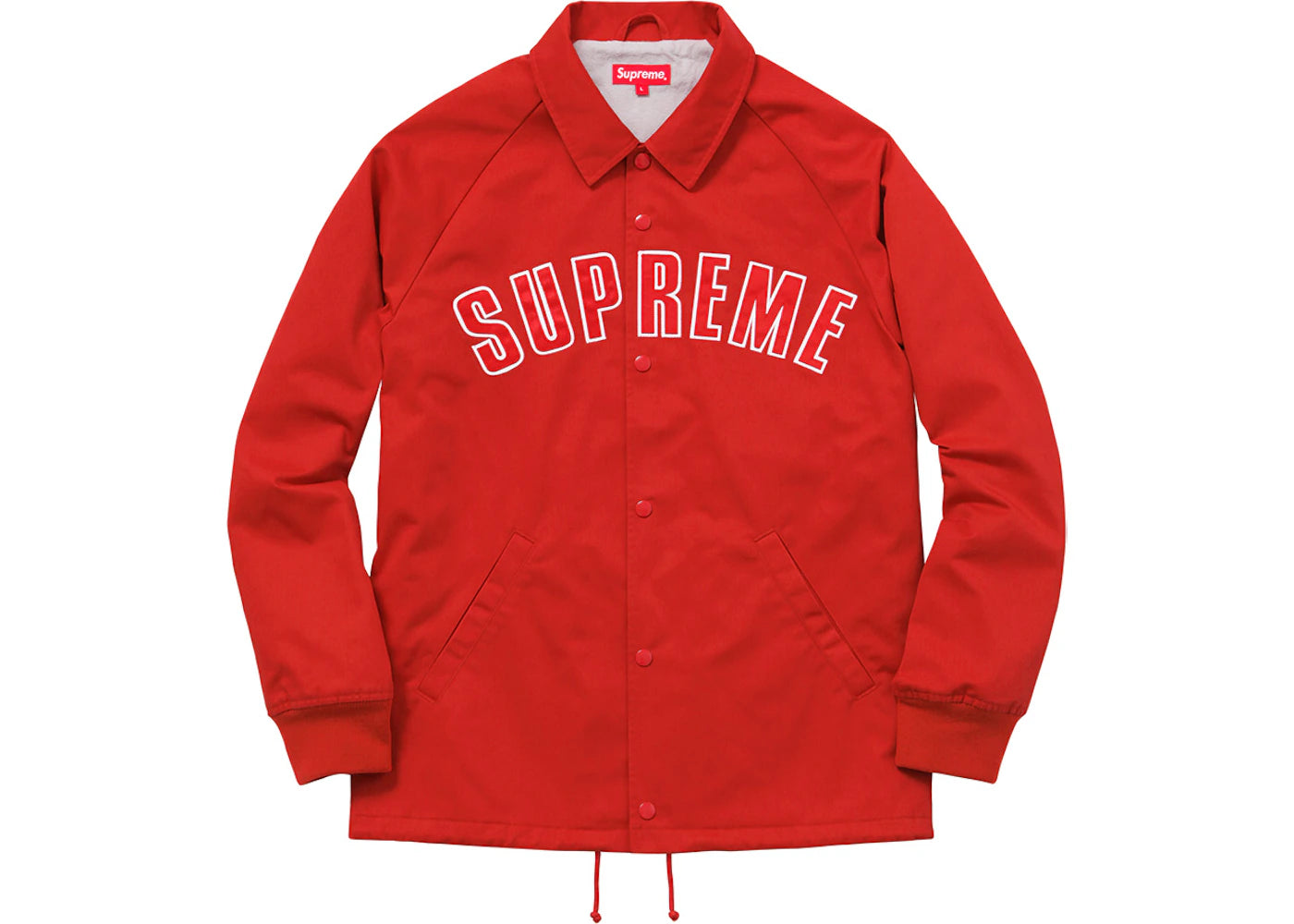 Supreme Twill Coaches Jacket Red