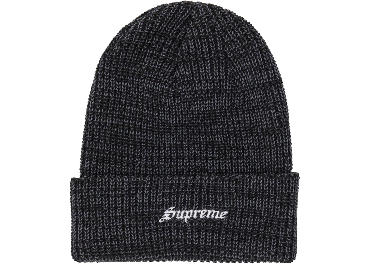 Supreme Twisted Loose Gauge Beanie Charcoal