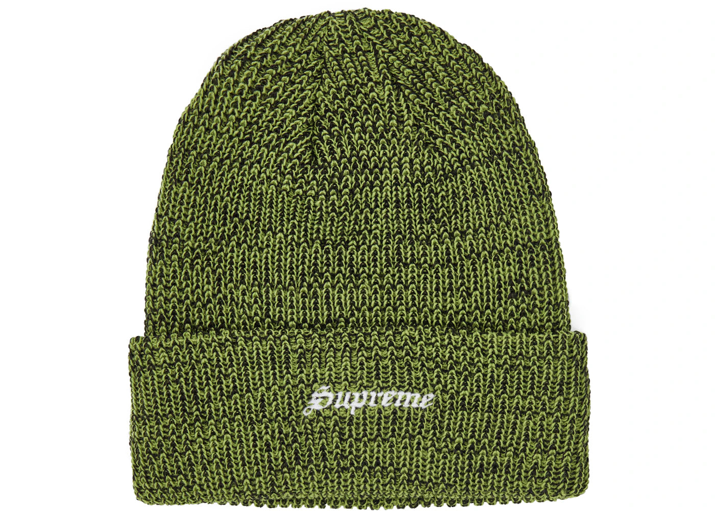 Supreme Twisted Loose Gauge Beanie Green