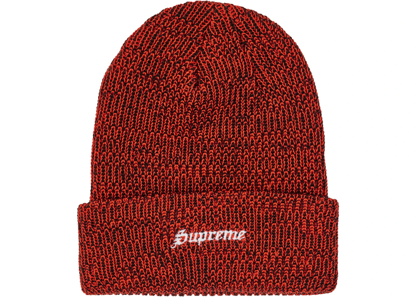 Supreme Twisted Loose Gauge Beanie Neon Orange