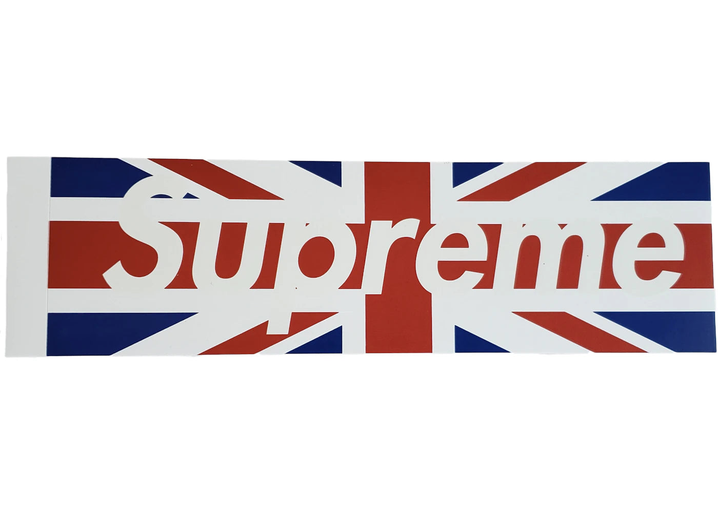 Supreme UK Union Jack Box Logo Sticker