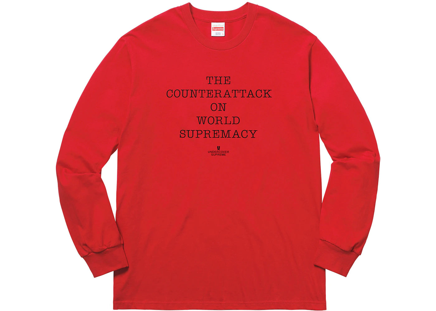 Supreme UNDERCOVER/Public Enemy Counterattack L/S Tee Red
