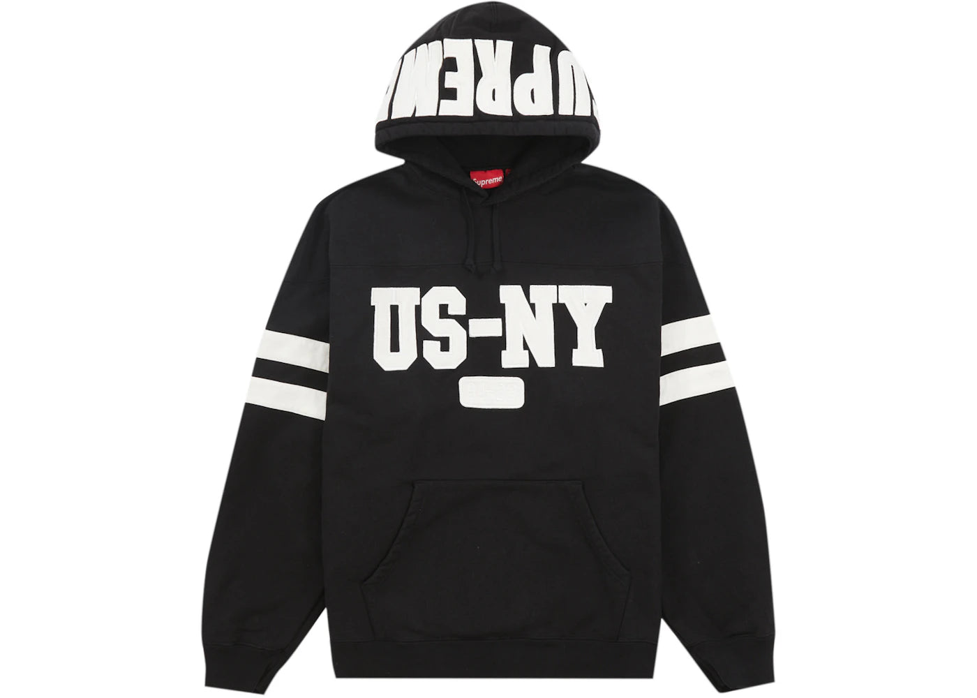 Supreme US-NY Hooded Sweatshirt Black