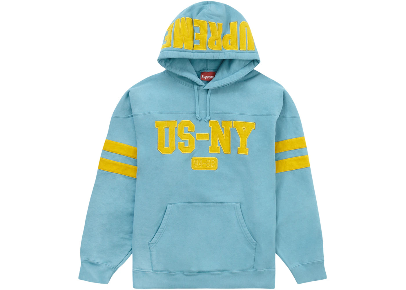 Supreme US-NY Hooded Sweatshirt Light Aqua