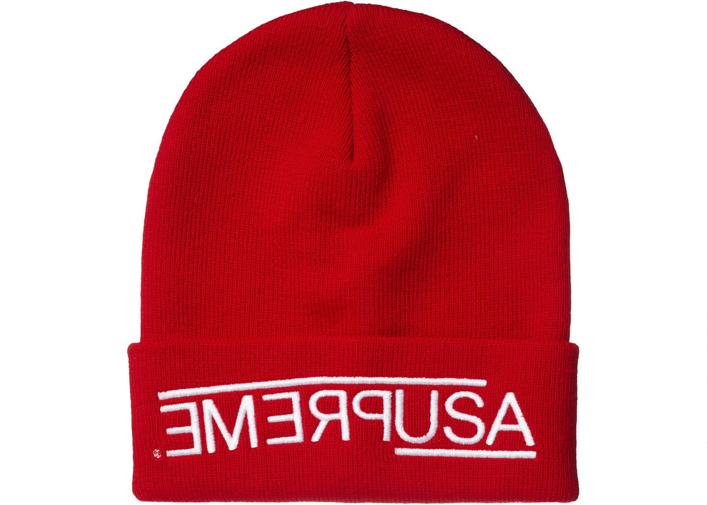 Supreme USA Beanie Red