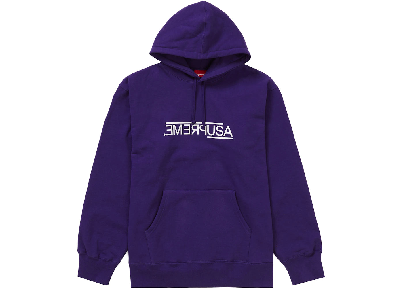 Supreme USA Hooded Sweatshirt Purple