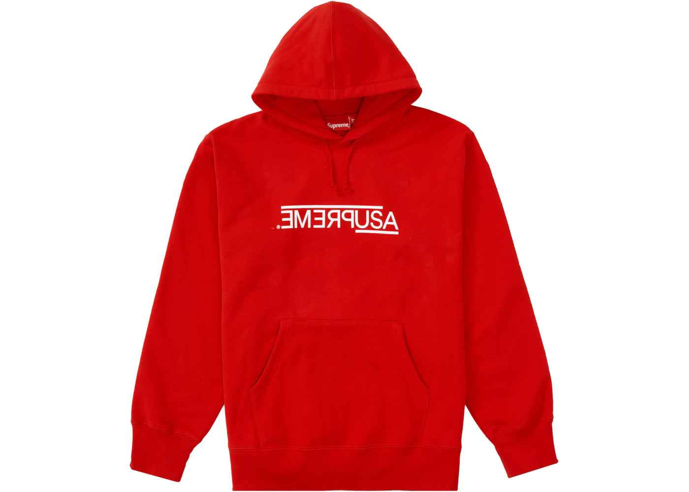 Supreme USA Hooded Sweatshirt Red