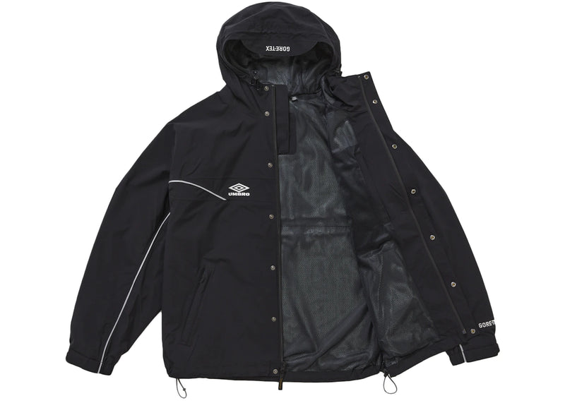 Supreme Umbro GORE-TEX Hooded Jacket Black – Side Kicks Supreme Umbro GORE-TEX Hooded Jacket Black – Side Kicks