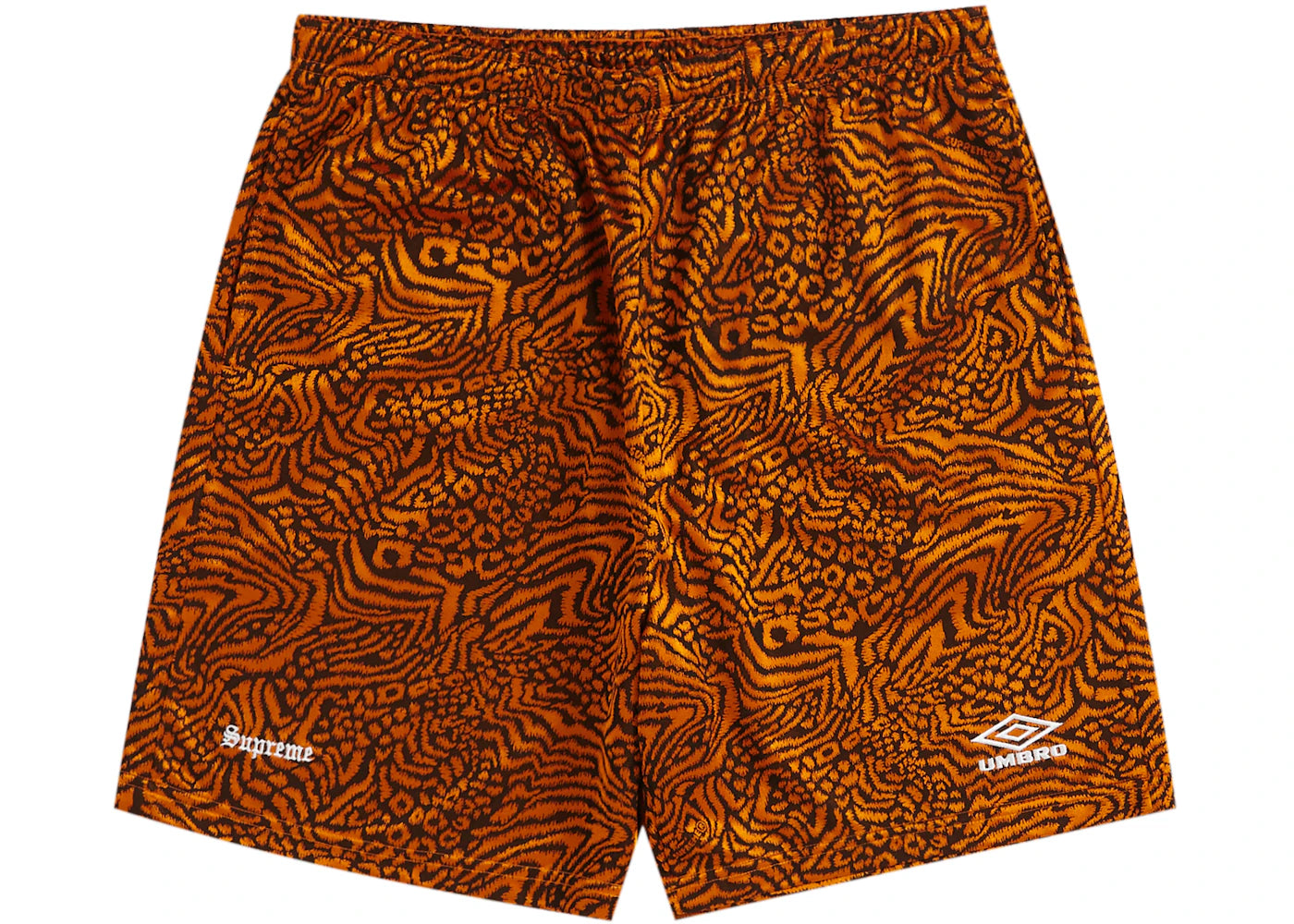 Supreme Umbro Jacquard Animal Print Soccer Short Orange