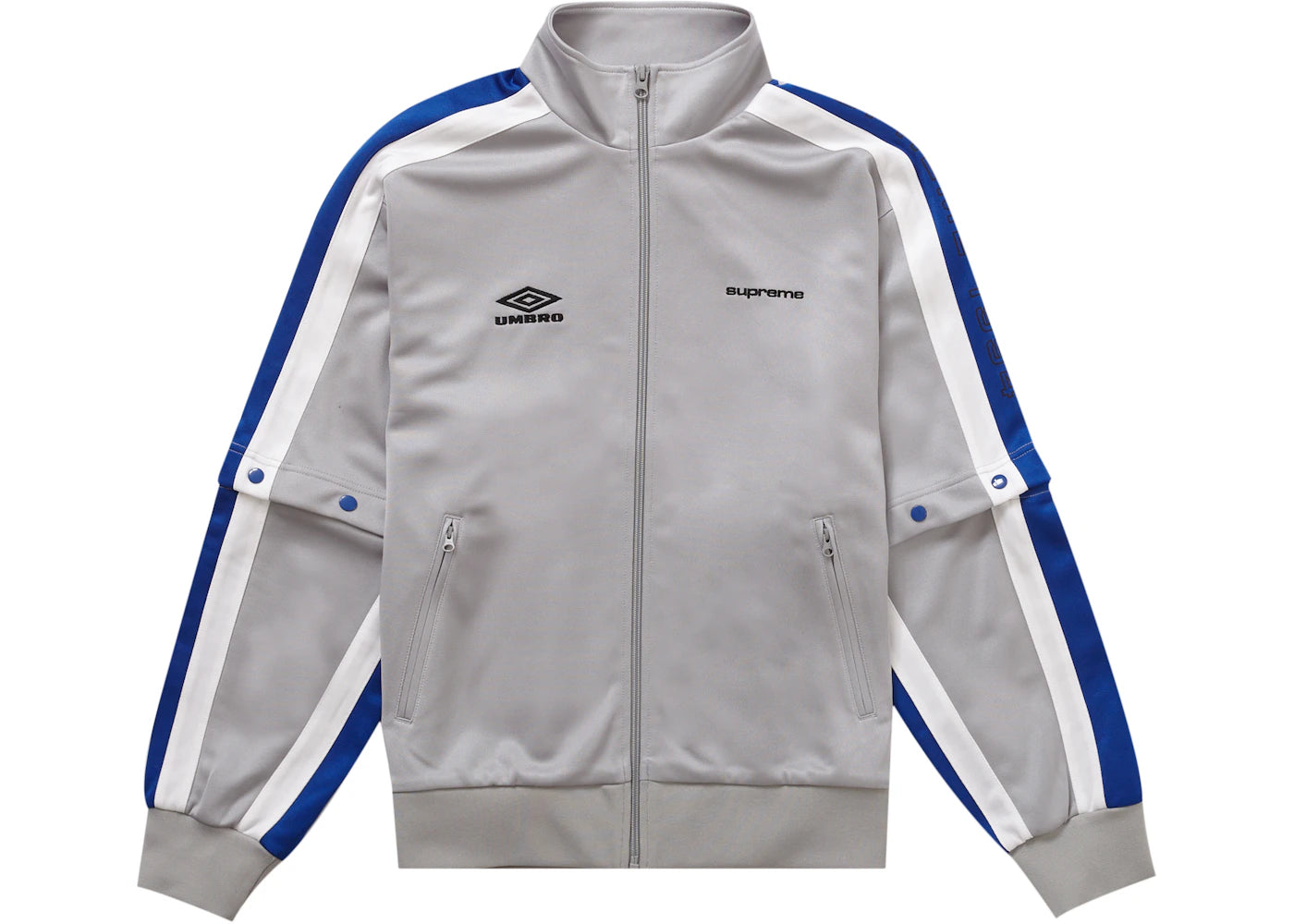 Supreme Umbro Snap Sleeve Jacket Light Grey