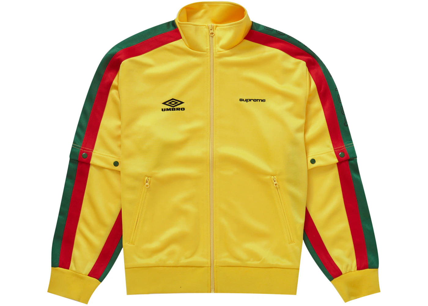 Supreme Umbro Snap Sleeve Jacket Yellow