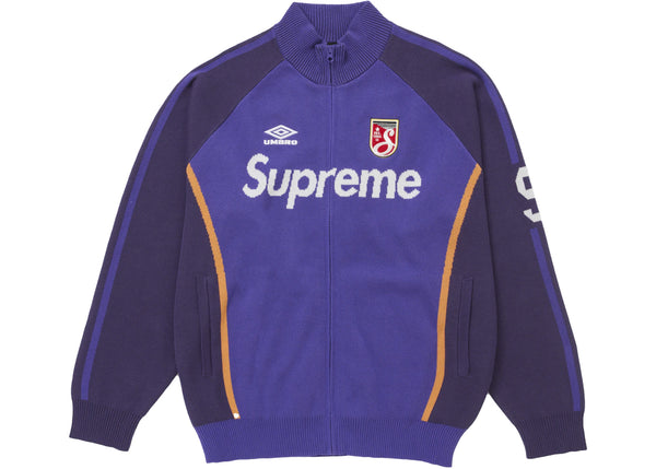 Supreme Umbro Zip Up Sweater Purple – Side Kicks
