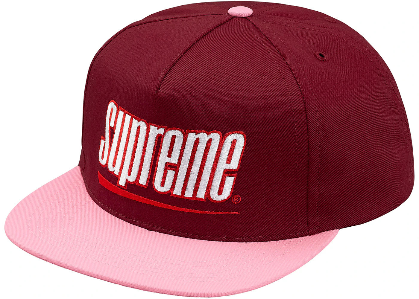 Supreme Underline 5-Panel Burgundy