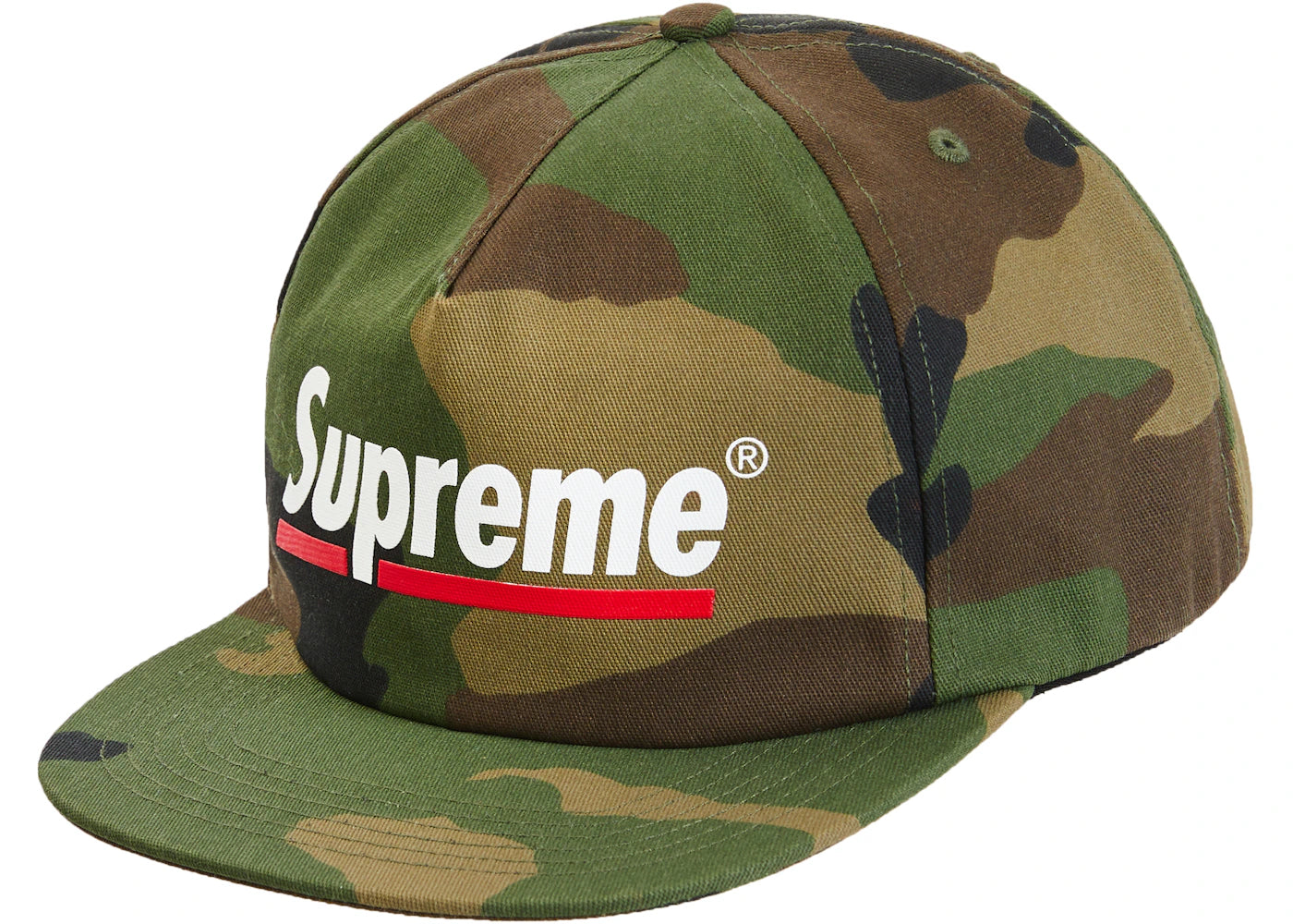 Supreme Underline 5-Panel (SS20) Woodland Camo
