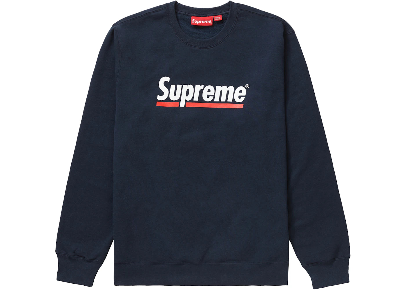 Supreme Underline Crewneck Navy