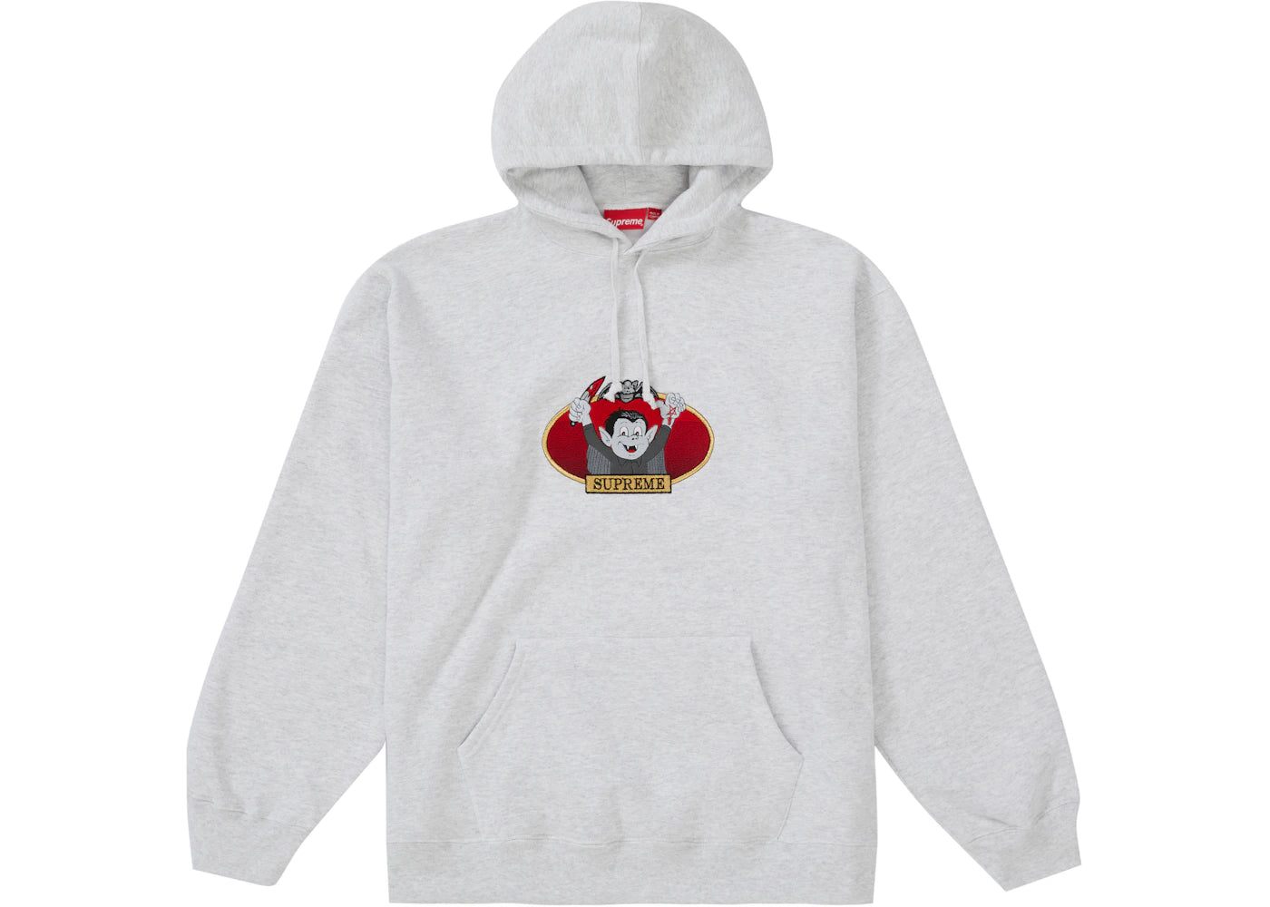 Supreme Vampire Boy Hooded Sweatshirt Ash Grey