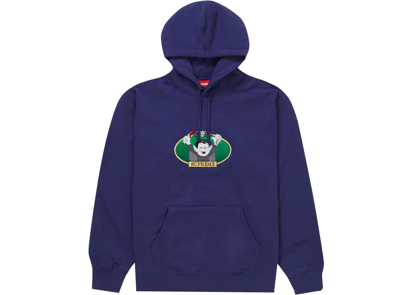 Supreme Vampire Boy Hooded Sweatshirt Washed Navy