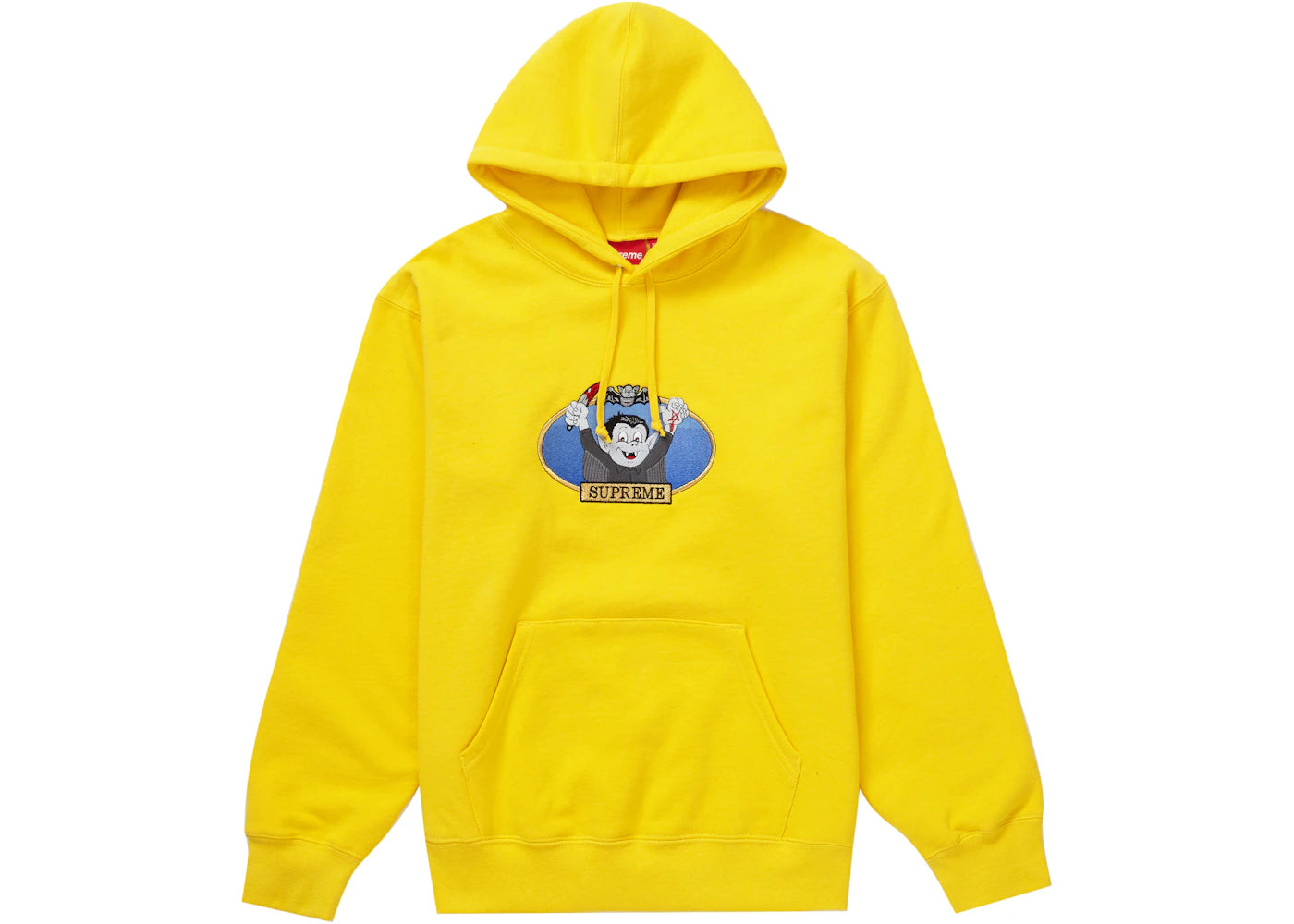 Supreme Vampire Boy Hooded Sweatshirt Yellow