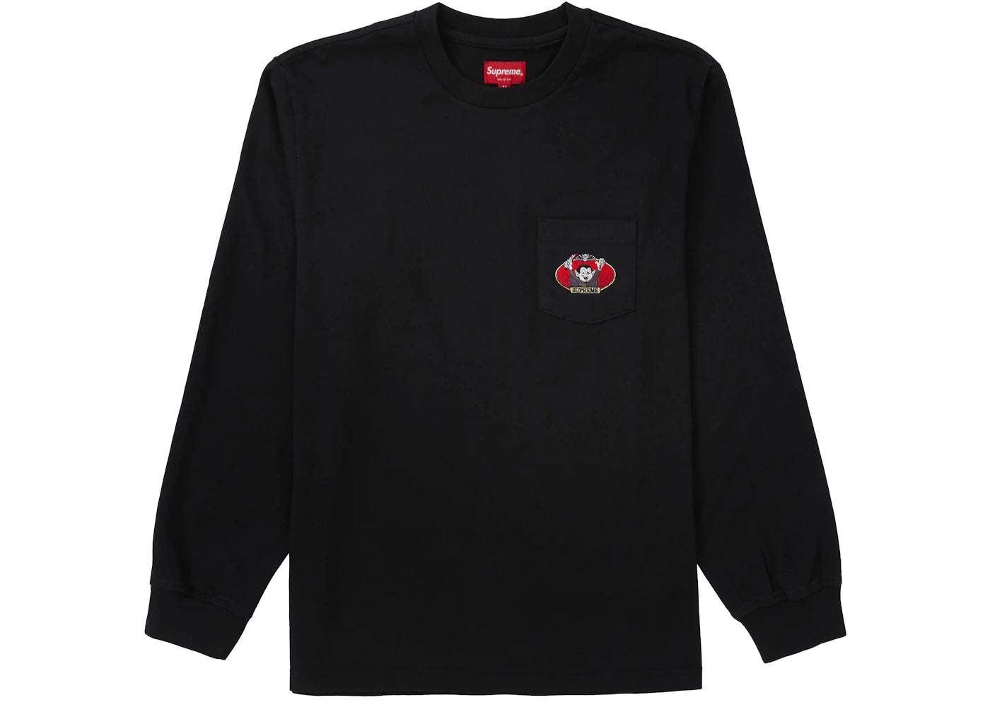 Supreme Vampire Boy L/S Pocket Tee Black