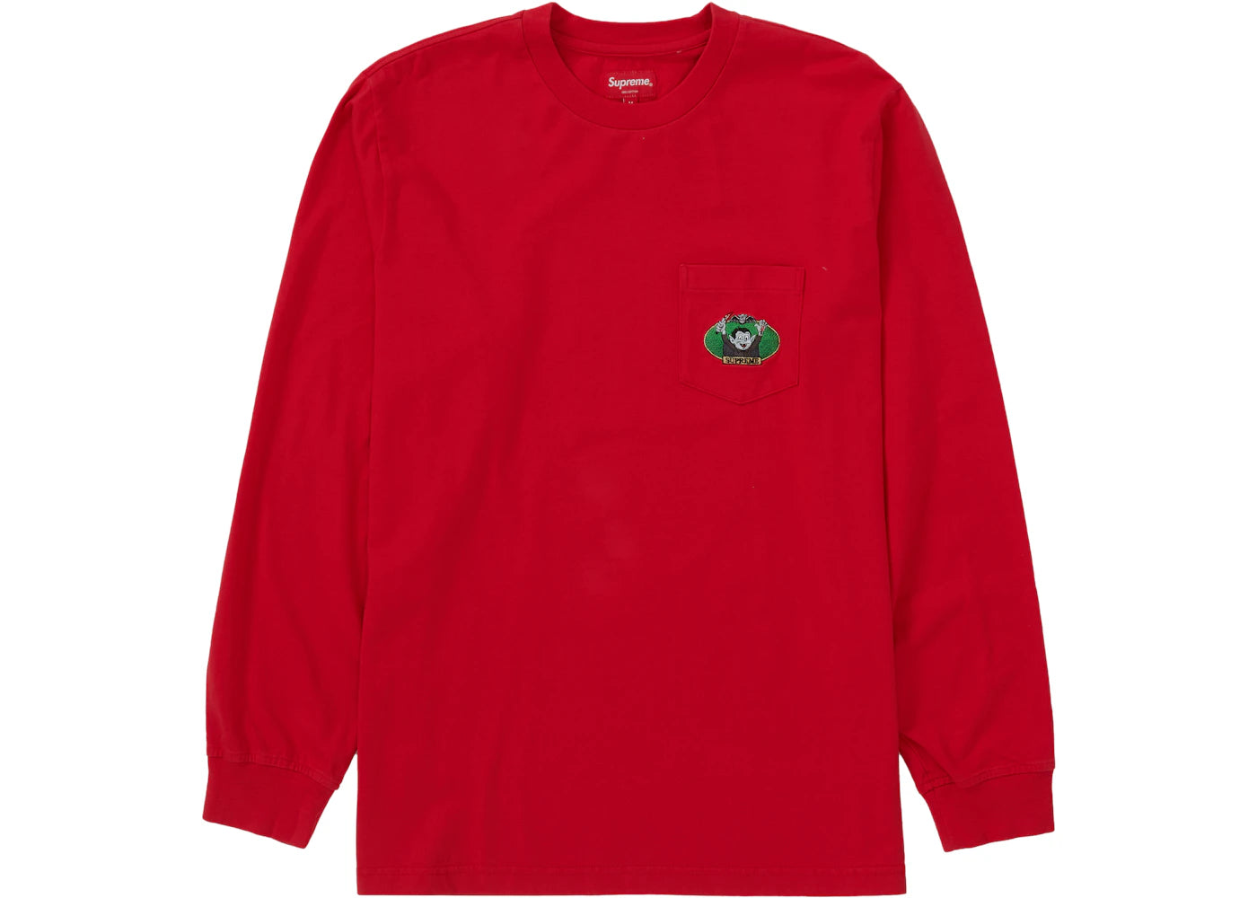 Supreme Vampire Boy L/S Pocket Tee Red