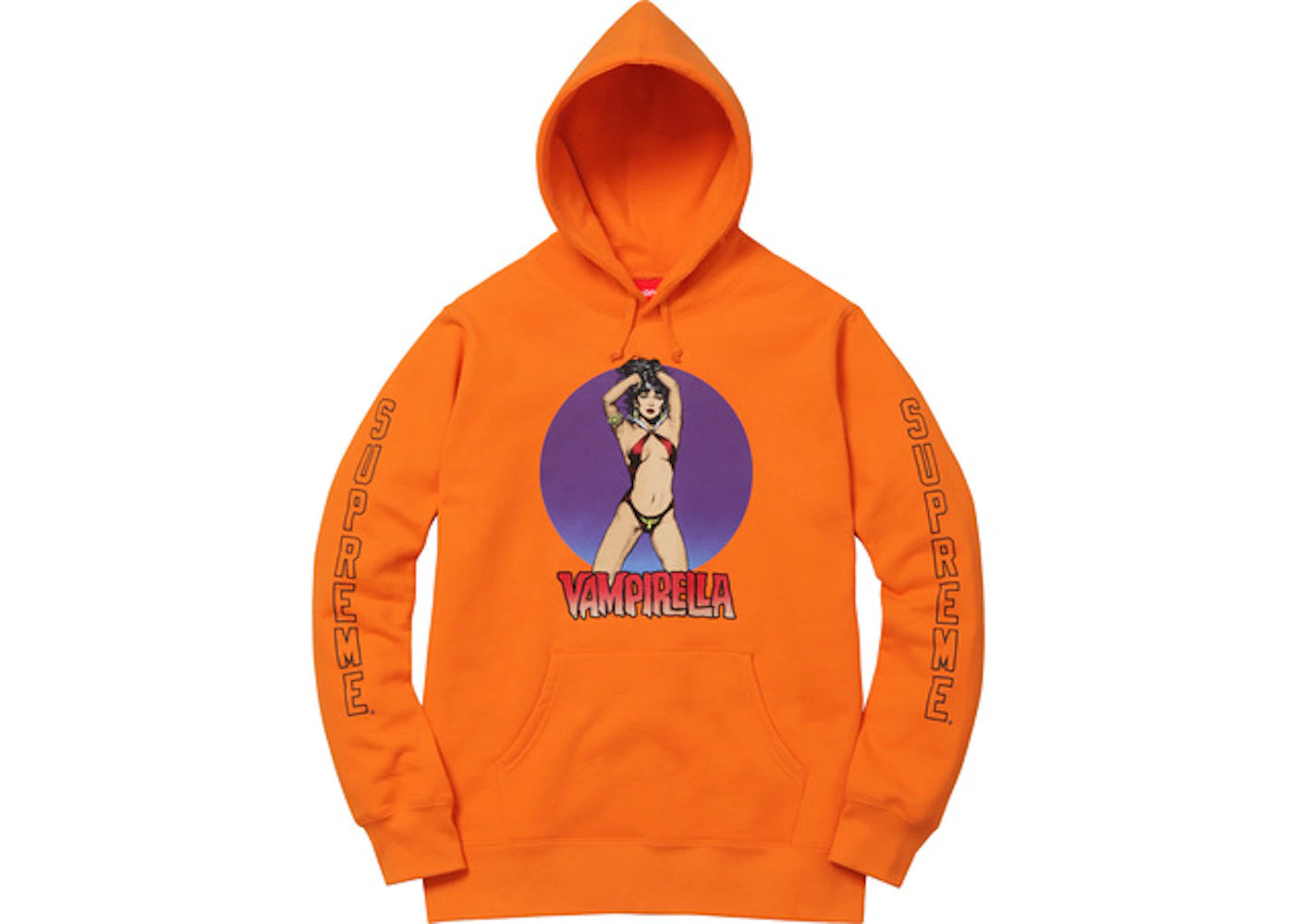 Supreme Vampirella Hooded Sweatshirt Orange