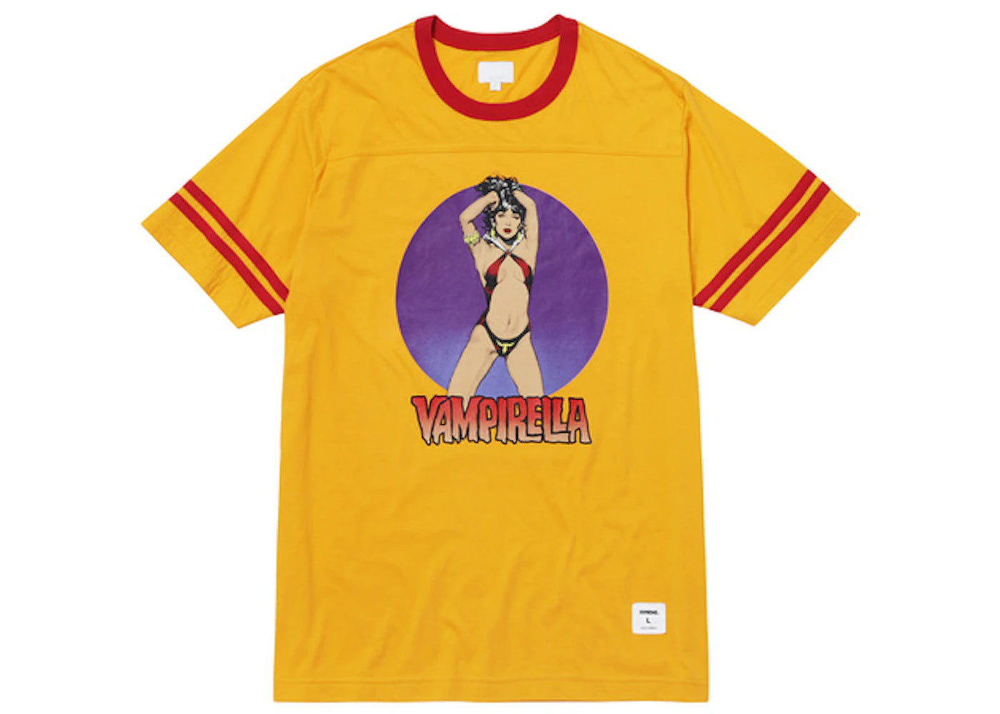 Supreme Vampirella SS Football Top Top Gold