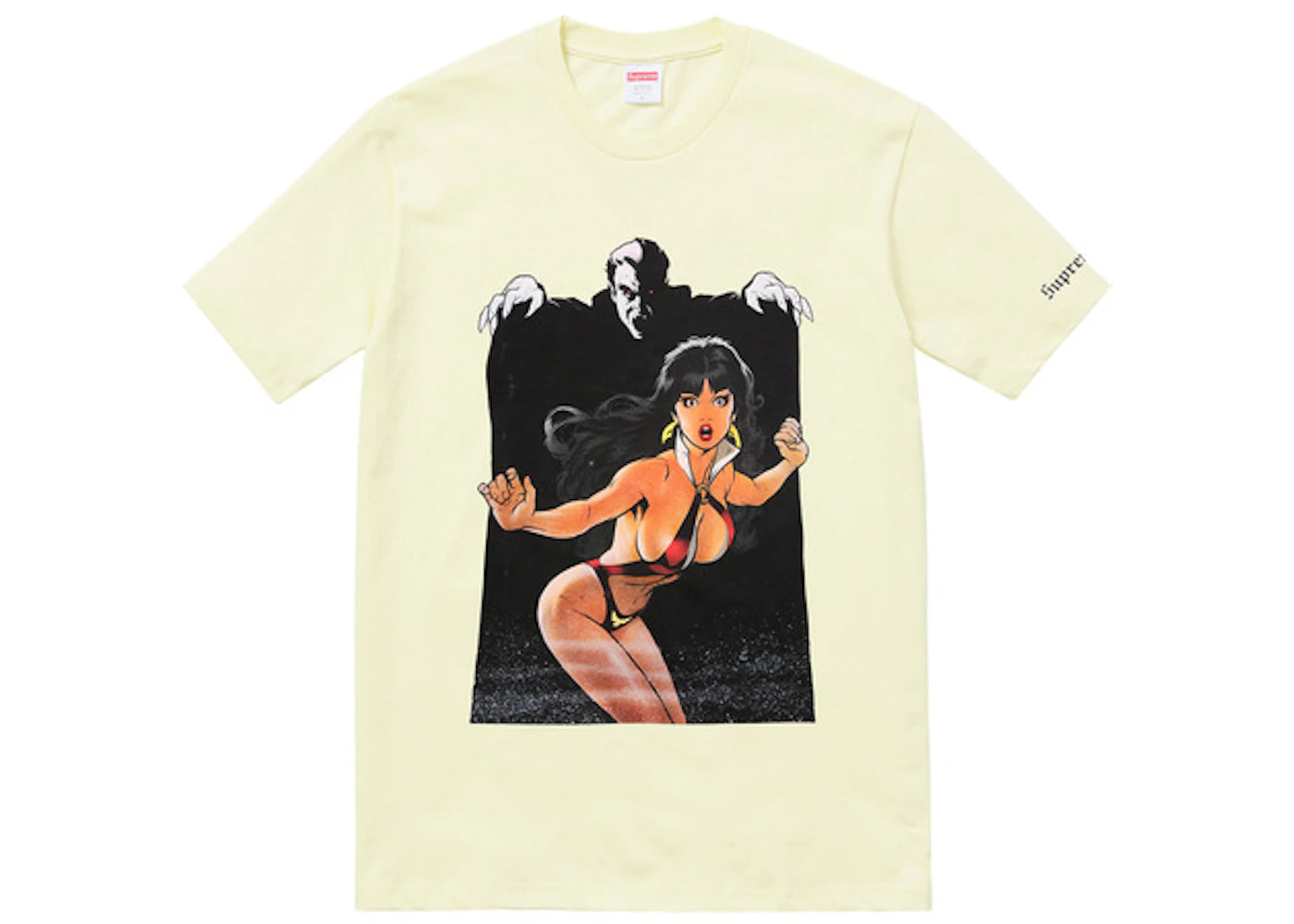 Supreme Vampirella Tee Pale Yellow