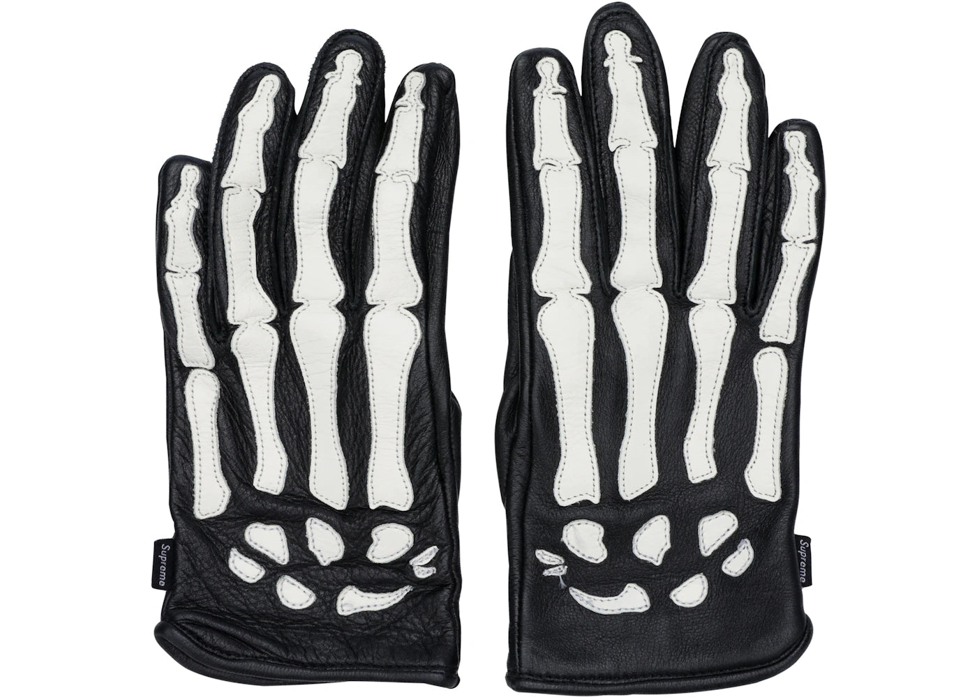 Supreme Vanson Leather X-Ray Gloves Black