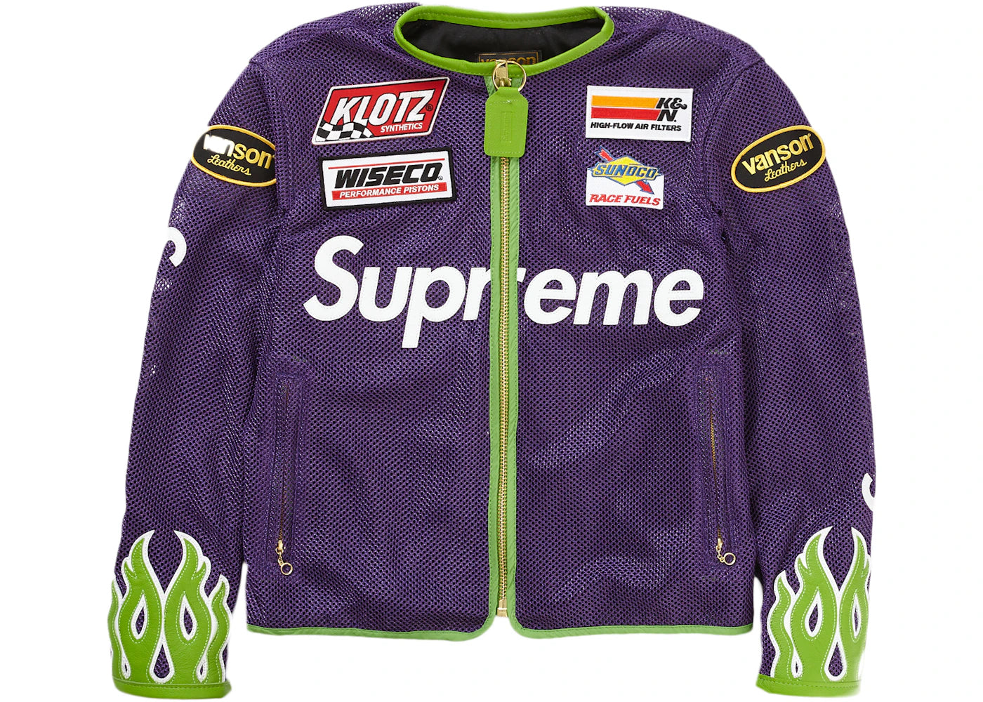 Supreme Vanson Leathers Cordura Mesh Jacket Purple