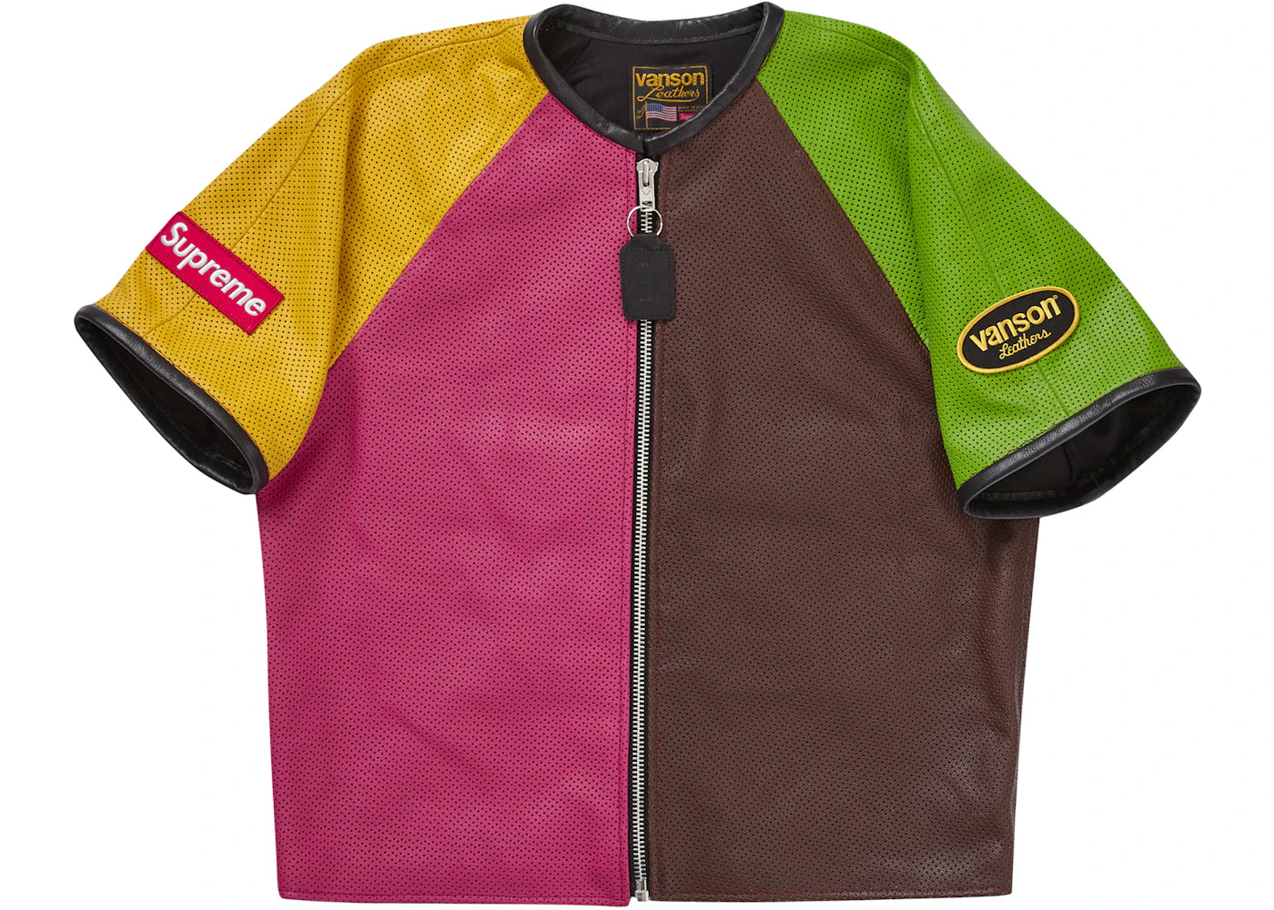 Supreme Vanson Leathers S/S Racing Jacket Multicolor