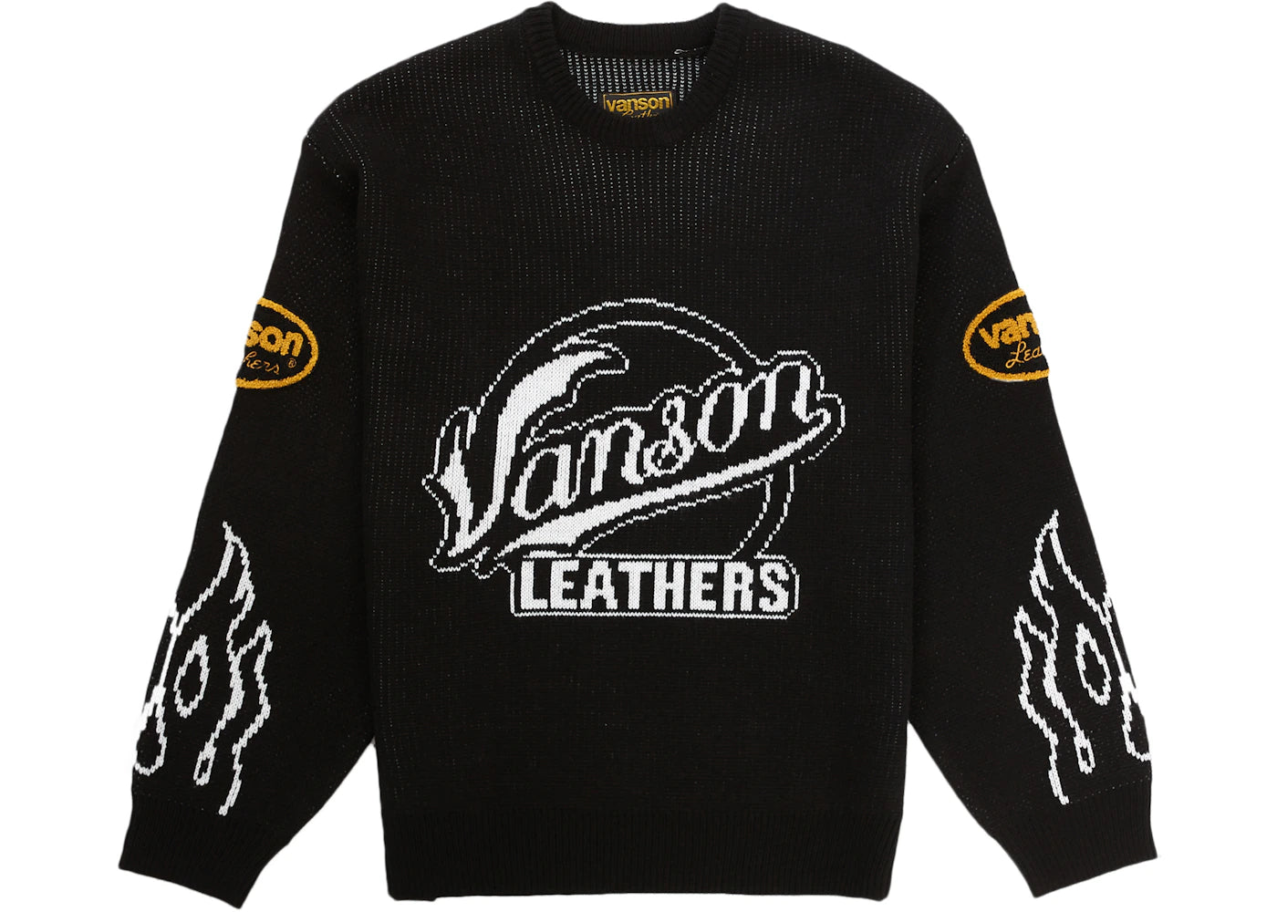Supreme Vanson Leathers Sweater Black