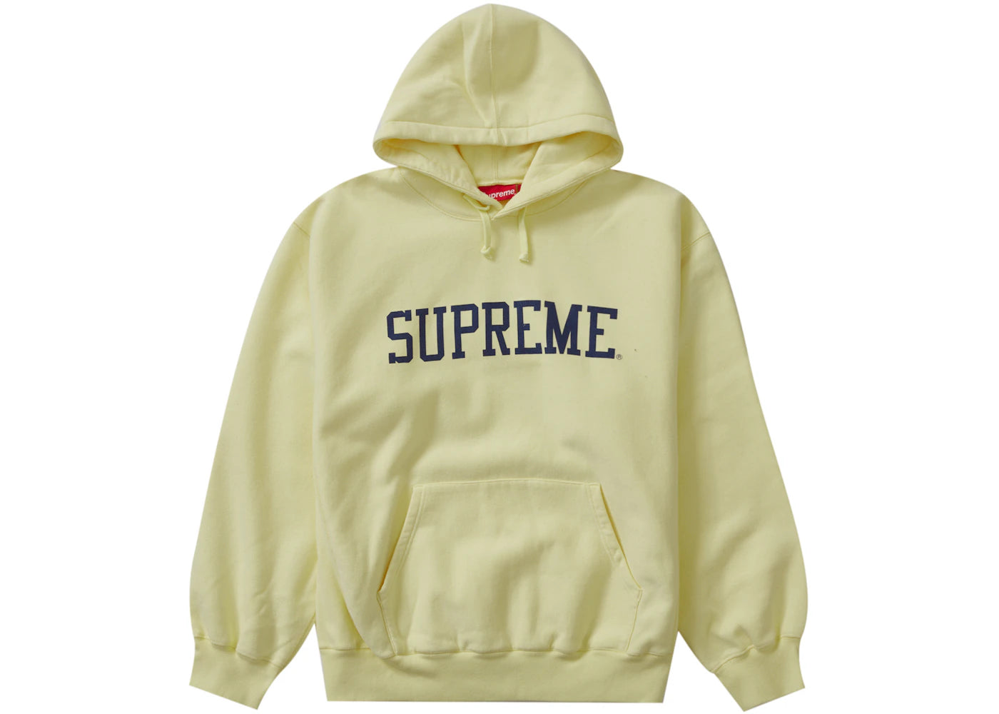 Supreme Varsity Hooded Sweatshirt Light Yellow