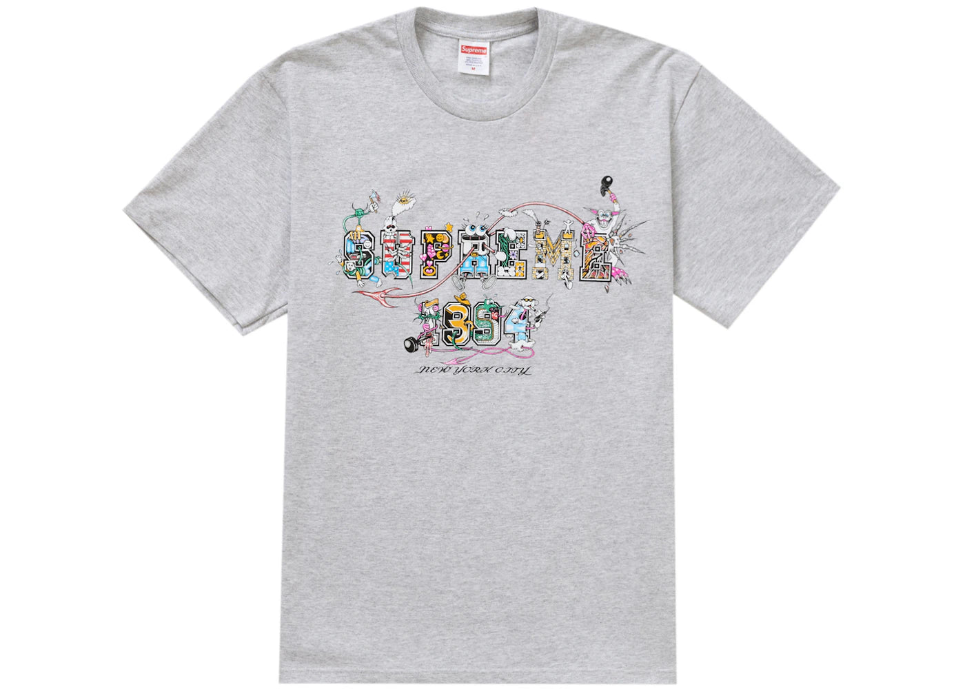 Supreme Varsity Tee Ash Grey