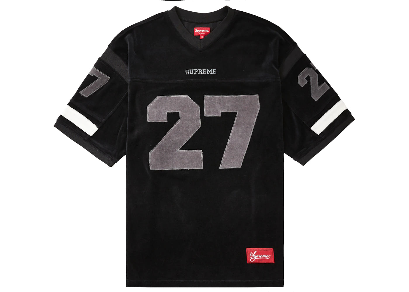 Supreme Velour Football Jersey Black