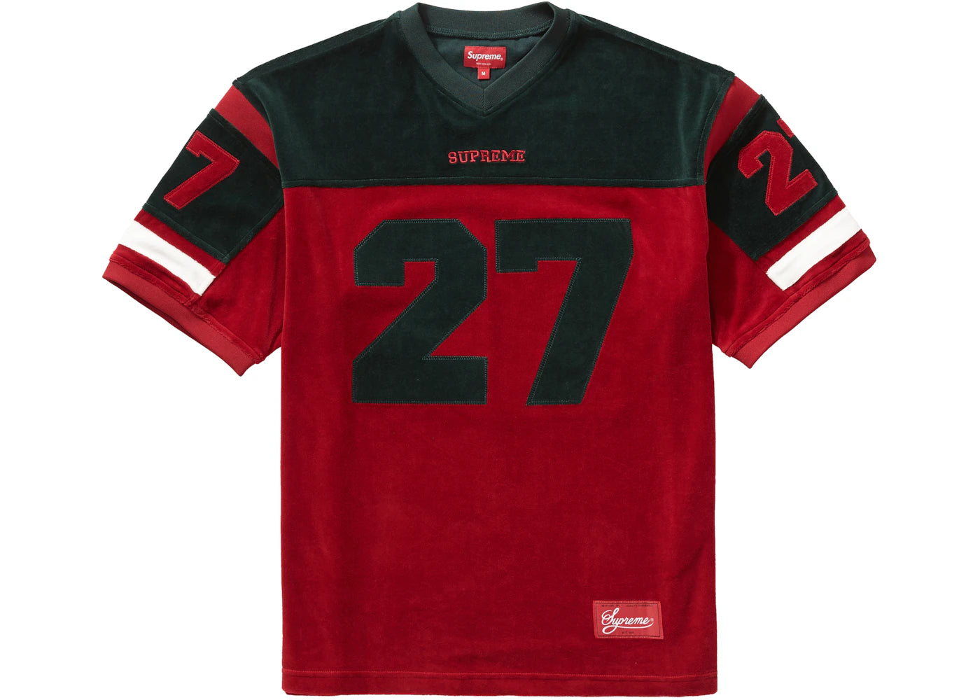 Supreme Velour Football Jersey Red
