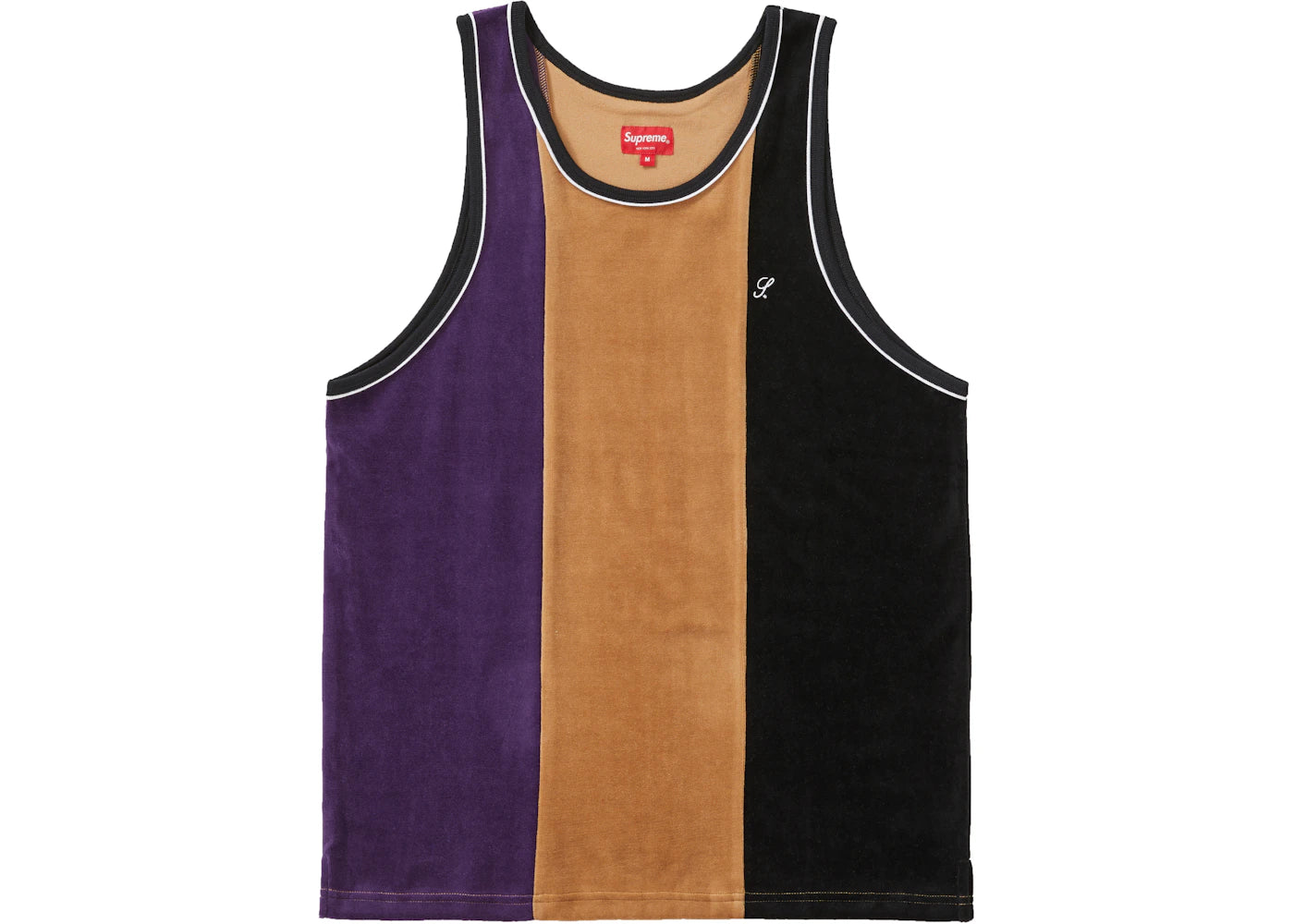 Supreme Velour Tank Top Black