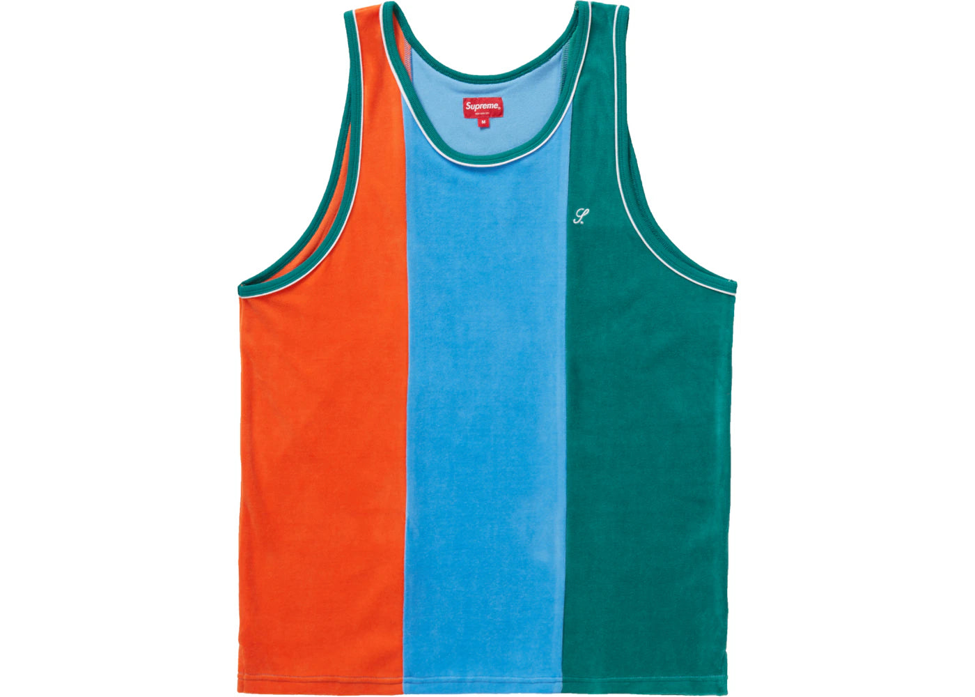 Supreme Velour Tank Top Green