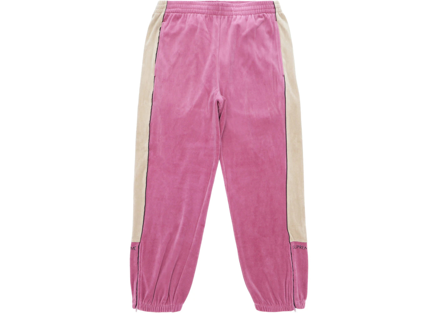 Supreme Velour Track Pant Pink