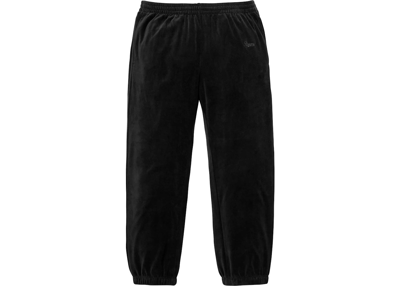 Supreme Velour Warm Up Pant Black