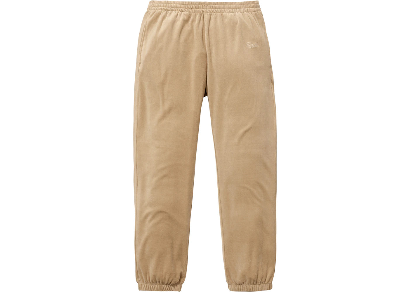 Supreme Velour Warm Up Pant Khaki
