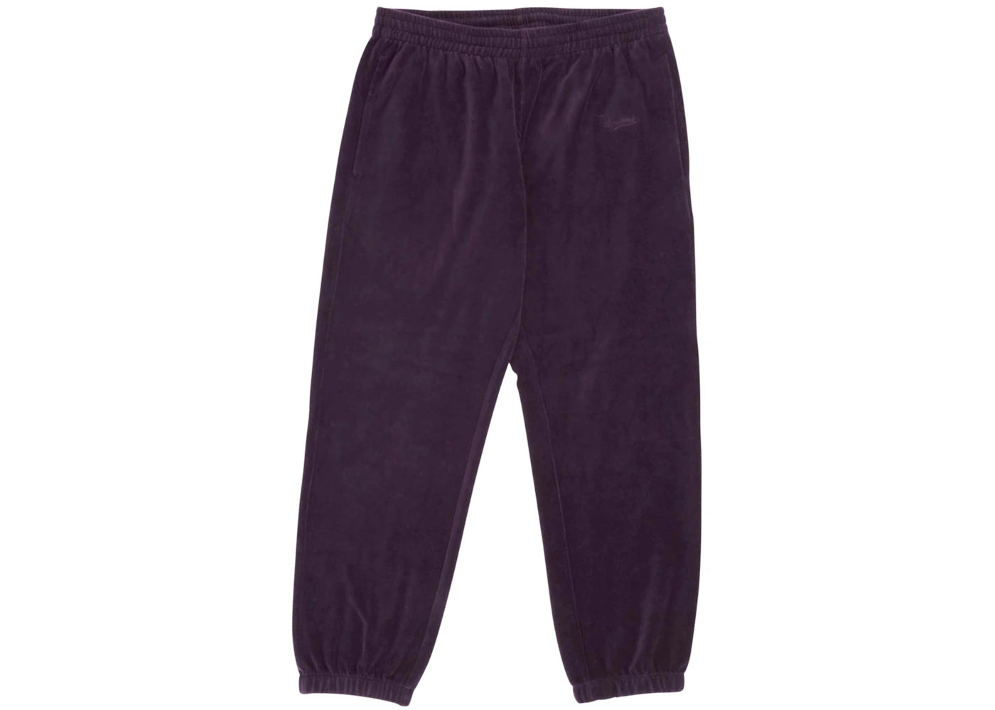Supreme Velour Warm Up Pant Purple