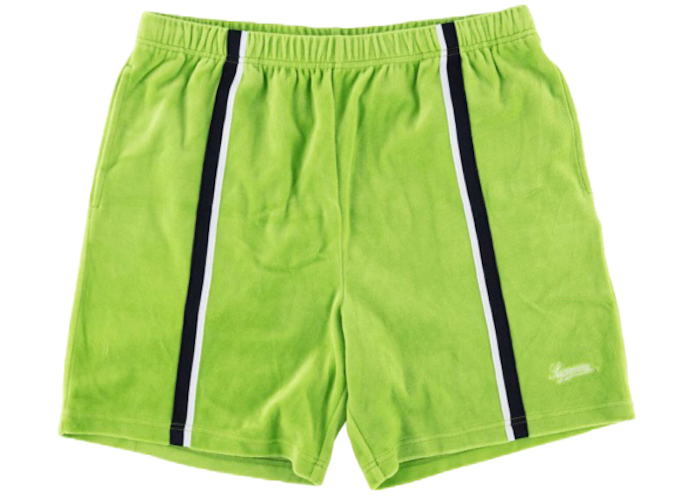 Supreme Velour Warm Up Short Lime