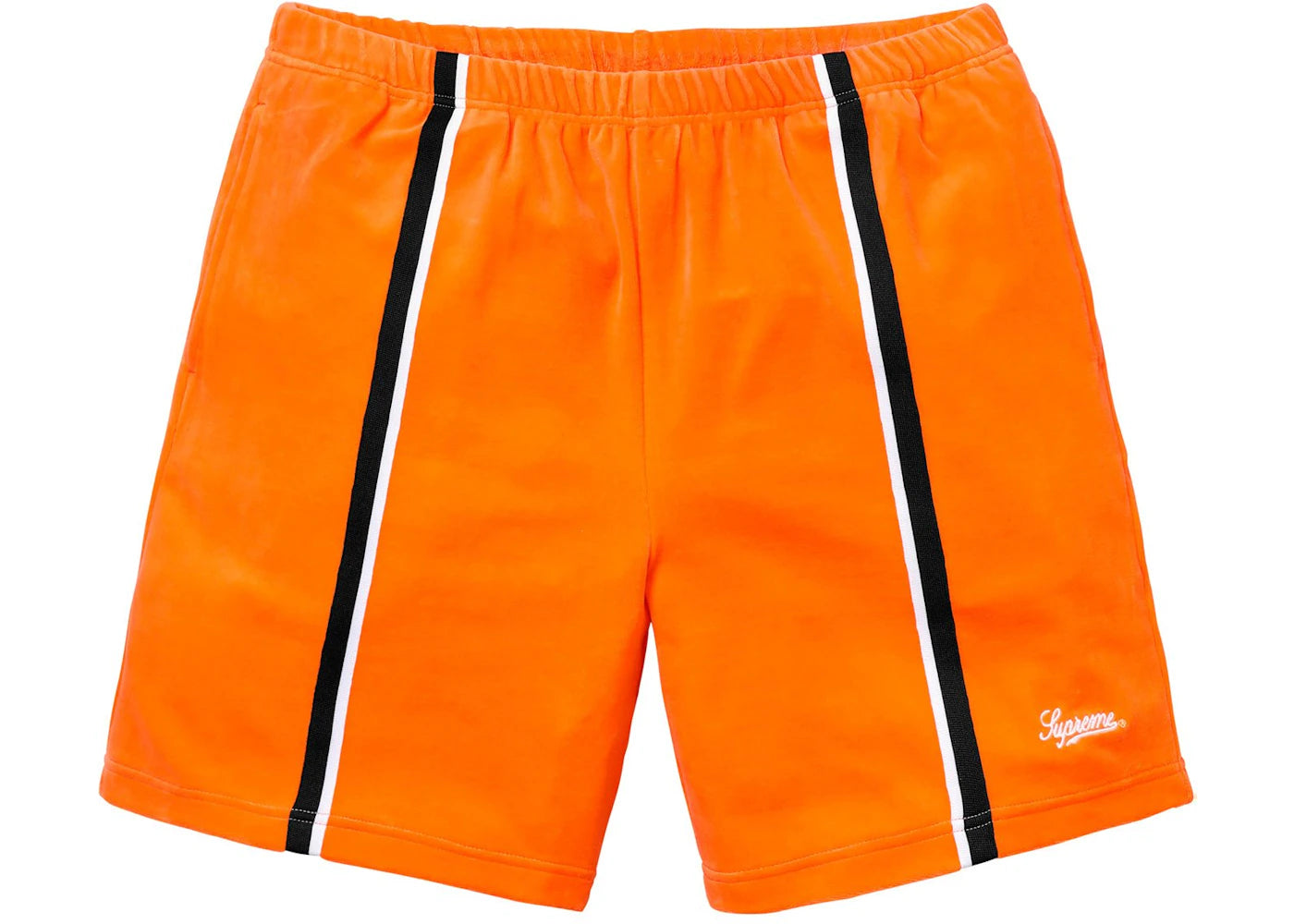 Supreme Velour Warm Up Short Orange