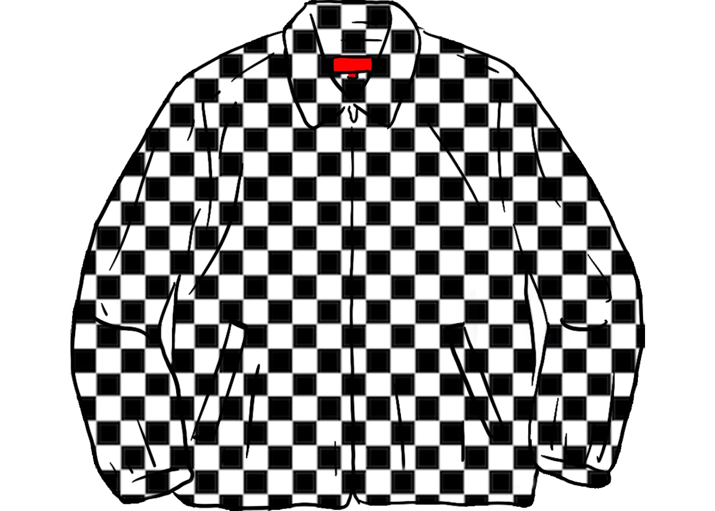 Supreme Velvet Work Jacket Checkerboard