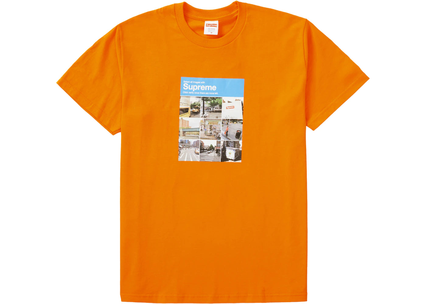 Supreme Verify Tee Orange
