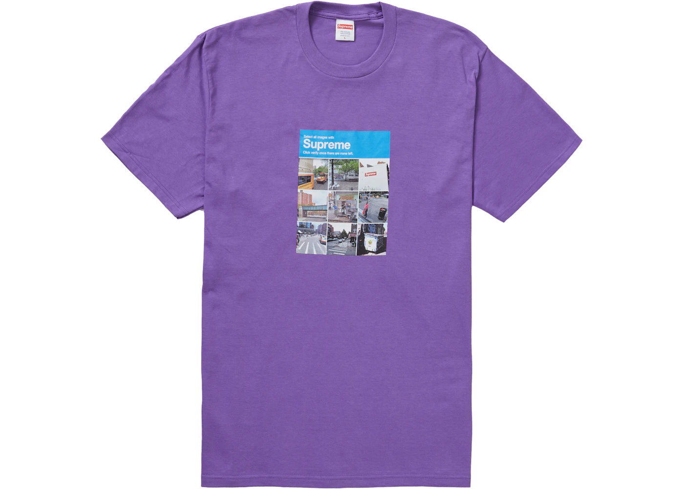 Supreme Verify Tee Purple