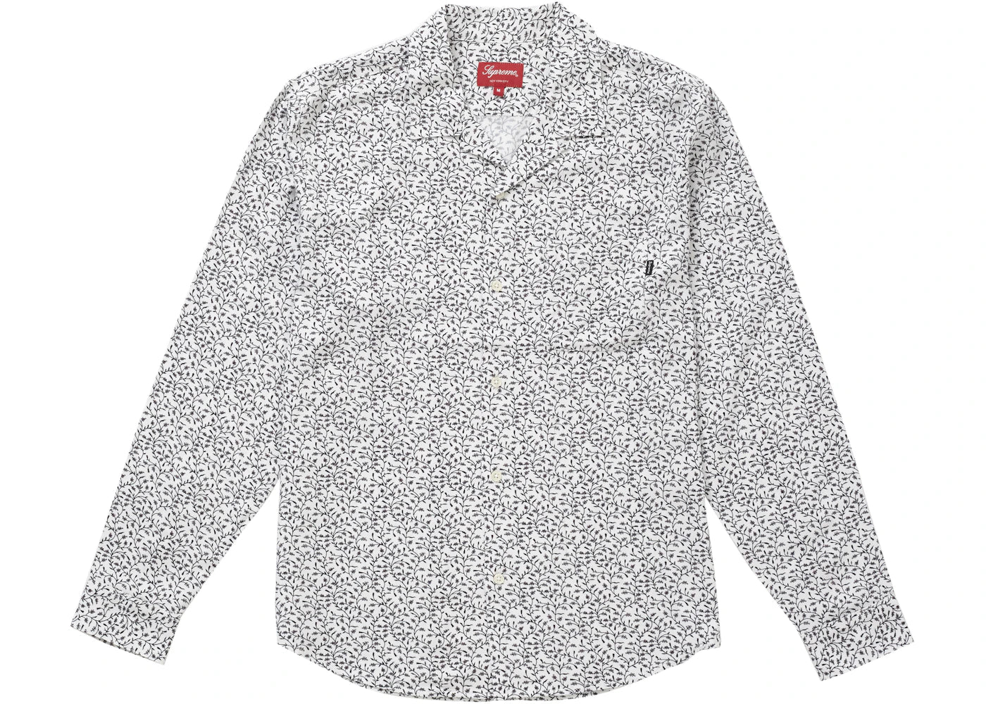 Supreme Vines Rayon Shirt White
