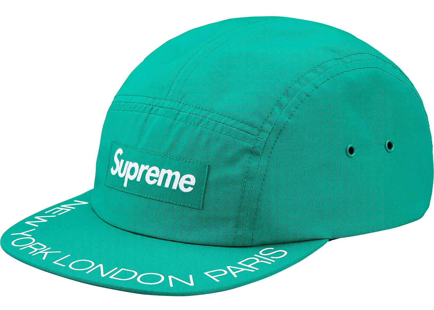 Supreme Visor Print Camp Cap Aqua