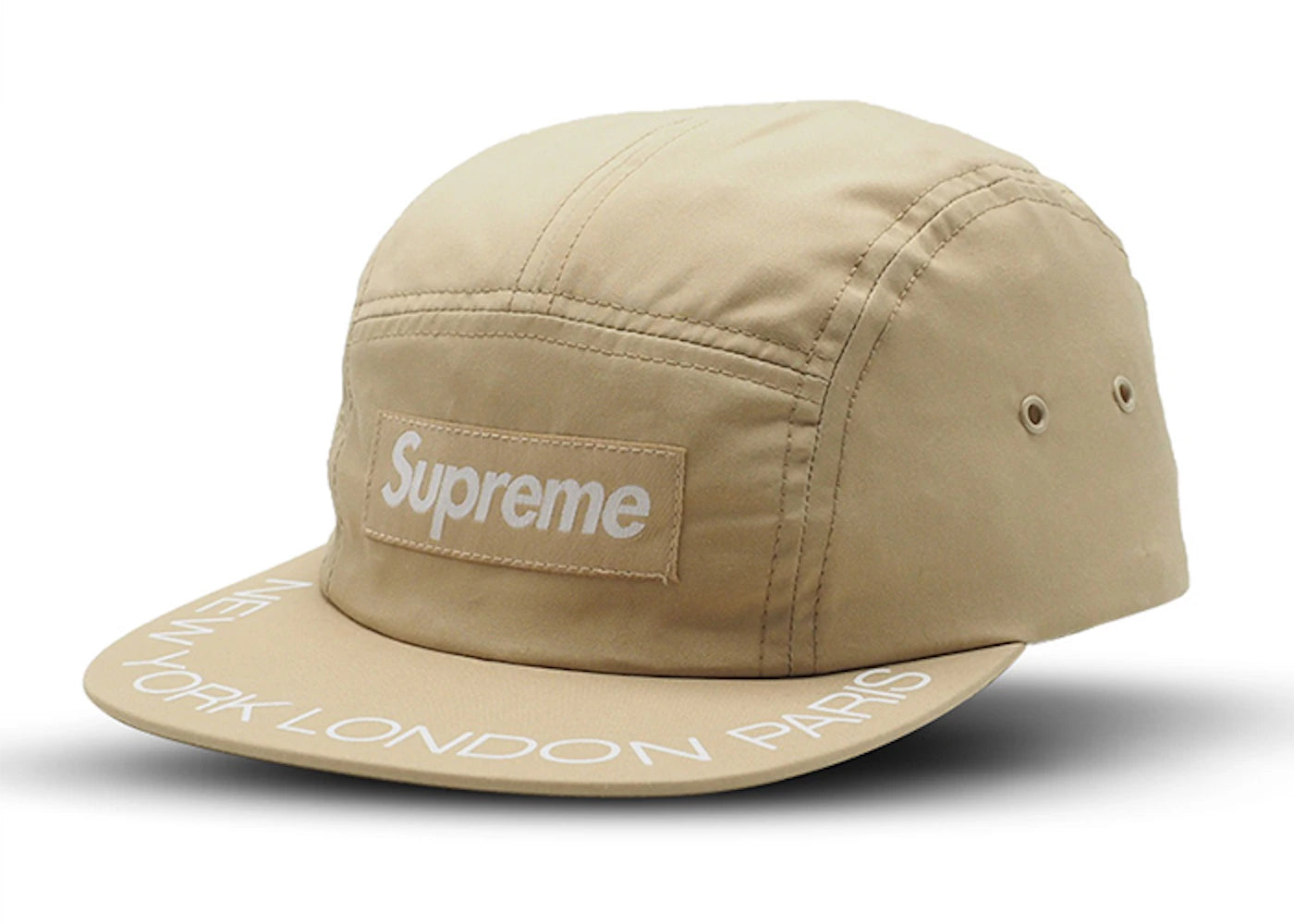 Supreme Visor Print Camp Cap Light Khaki